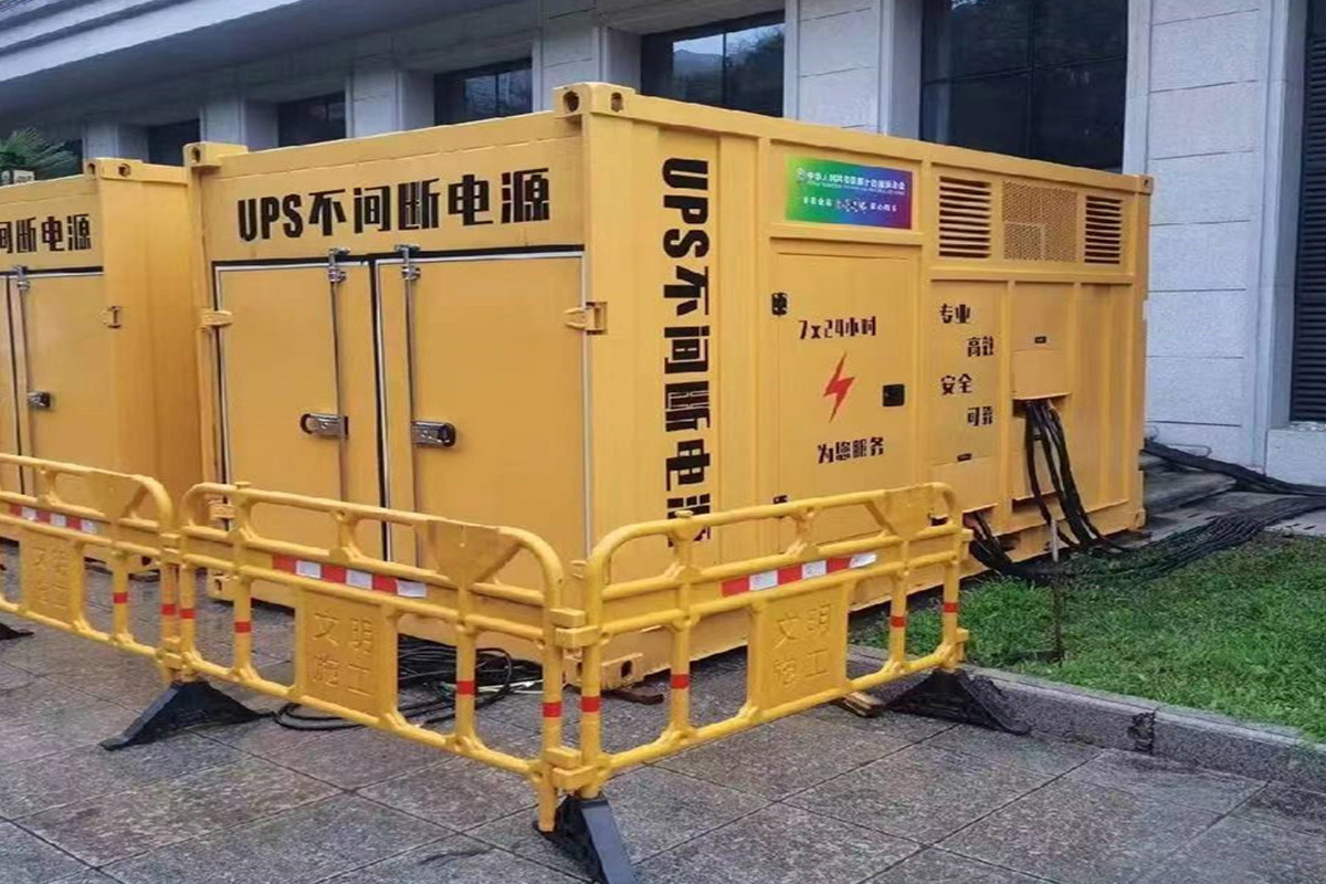 濂溪发电机租赁施工现场